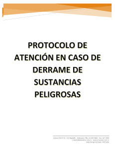 ANEXO 6 PROTOCOLO DE ATENCIàN EN CASO DE DERRAMES DE SUSTANCIAS PELIGROSAS