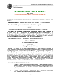 LGDFS Ley General del Desarrollo Forestal Sustentable.