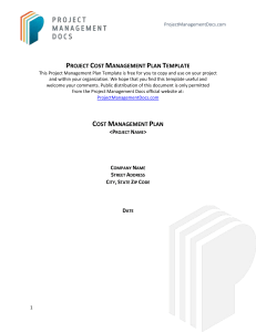 Cost-Management-Plan
