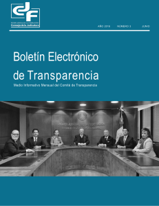 Boletín Electrónico de Transparencia CJF 2016-06