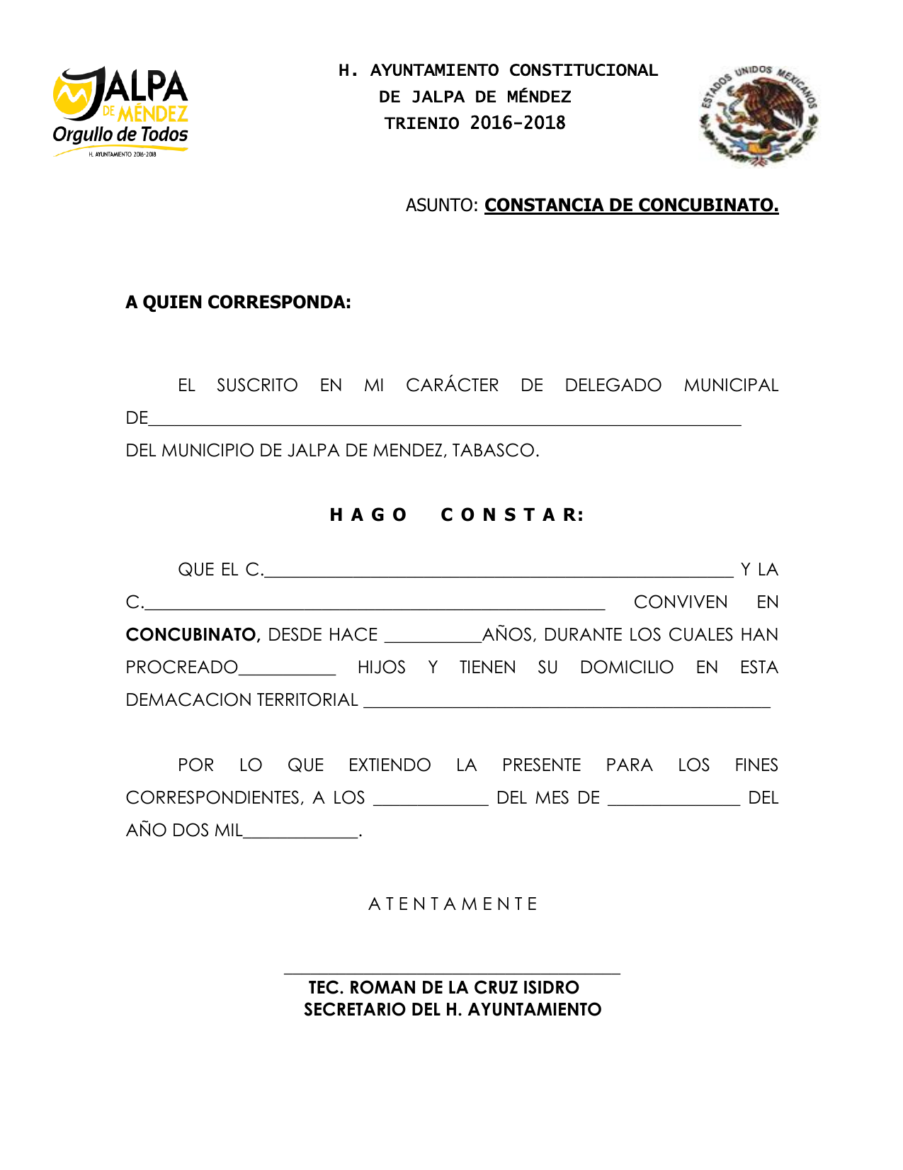 Obtener Constancia De Concubinato Guía Noviembre 2022 Carta Mexico ...