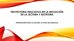 TRAYECTORIA EDUCATIVA PARA LA INICIACIÓN DE LA LECTURA (1)