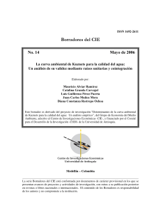 La curva ambiental de Kuznets para la calidad del 