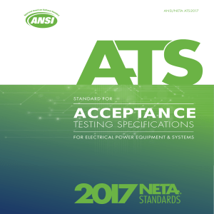 ANSI NETA ATS 2017