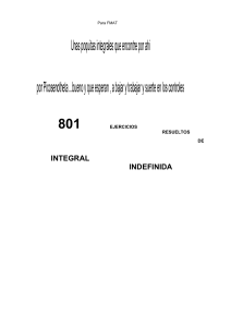 801 Integrales resueltas
