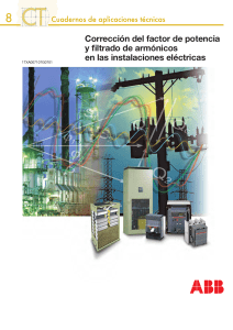 Corrección del factor de potencia y filtrado de armonicos en las instalaciones electricas