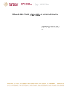 Reglamento Interior de la Comisión Nacional Bancaria y de Valores