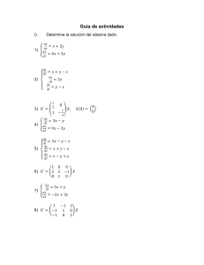 Ejercicios de Sistema de Ecuaciones Diferenciales 