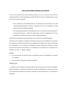 MODELO DE ACTA DE RENUNCIA Y NOMBRAMIENTO GERENTE GENERAL
