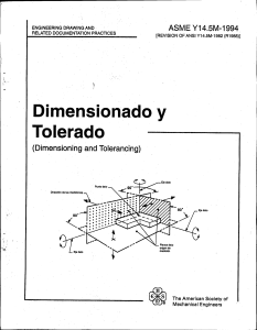 Dimensionado y Tolerado Dimensioning and
