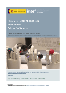 Resumen Informe Horizon 2017