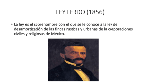 LEY LERDO (1856)