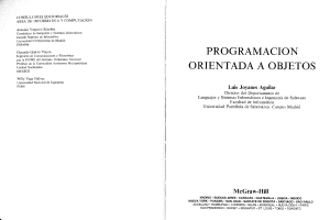 1996 Programacion Orientada A Objetos - Luis Joyanes Aguilar