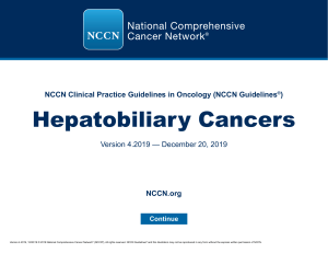 Hepatobiliary cancers