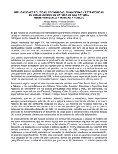 Ensayo Acuerdos Gas Natural Venezuela y Trinidad. Hasta 2018