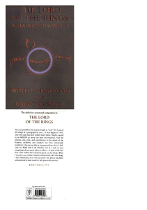 The Lord of the Rings A Reader’s Companion 2005