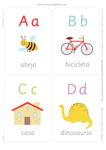 cartas alfabeto español