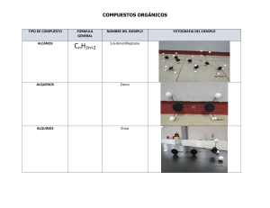 COMPUESTOS ORGANICOS 2016