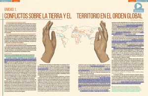 Unidad 1  “Conflictos sobre la tierra y el territorio en el orden global”. - subrayado