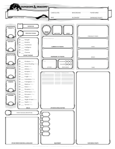 5E CharacterSheet Fillable