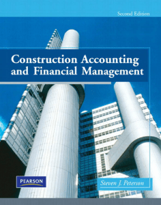 construction accounting and financial management 2nd ed