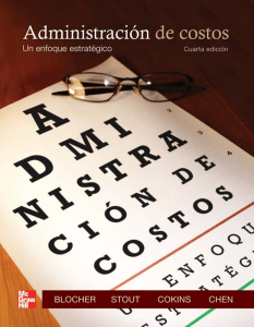 ADMINISTRACIÓN DE COSTOS - BLOCHER - 4° EDICIÓN