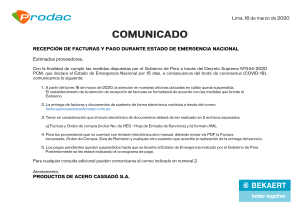 Comunicado Prodac