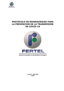 Protocolo de Bioseguridad FERTEL LA PAZ