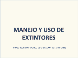 MANEJO Y USO DE EXTINTORES
