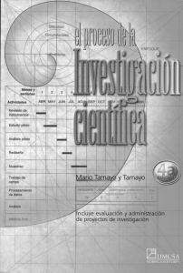 Tamayo Mario - El Proceso De La Investigacion Cientifica