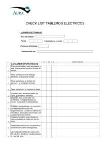 Check list tableros electricos