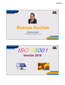 Presentacion ISO 45001 Version 2018