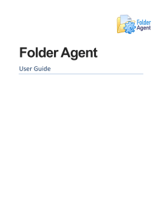 Folder Agent. User Guide
