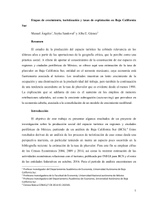 Terciarización y tasa de explotación en Baja California Sur, México, 2003-20013 Angeles Sandoval Gámez (1)
