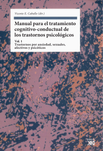 Manual para el Tratamiento Cognitivo Conductual