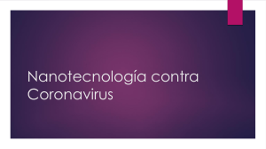 Nanotecnología contra Coronavirus