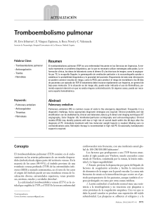 Tromboembolia pulmonar