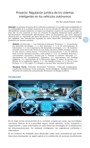 La regulación jurídica de los sistemas inteligentes en los vehículos autónomos. v.foto
