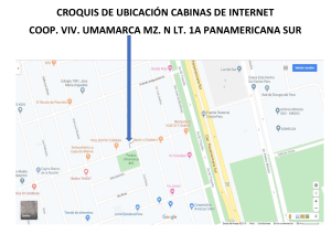 CROQUIS DE UBICACIÓN CABINAS DE INTERNET