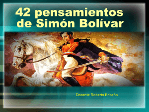 42 pensamientos de Simón Bolívar