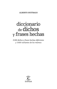 Diccionario de Dichos y Frases hechas