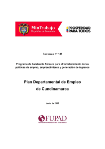 Plan de Empleo de Cundinamarca