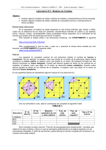 LABORATORIO 3 - CRISTALES