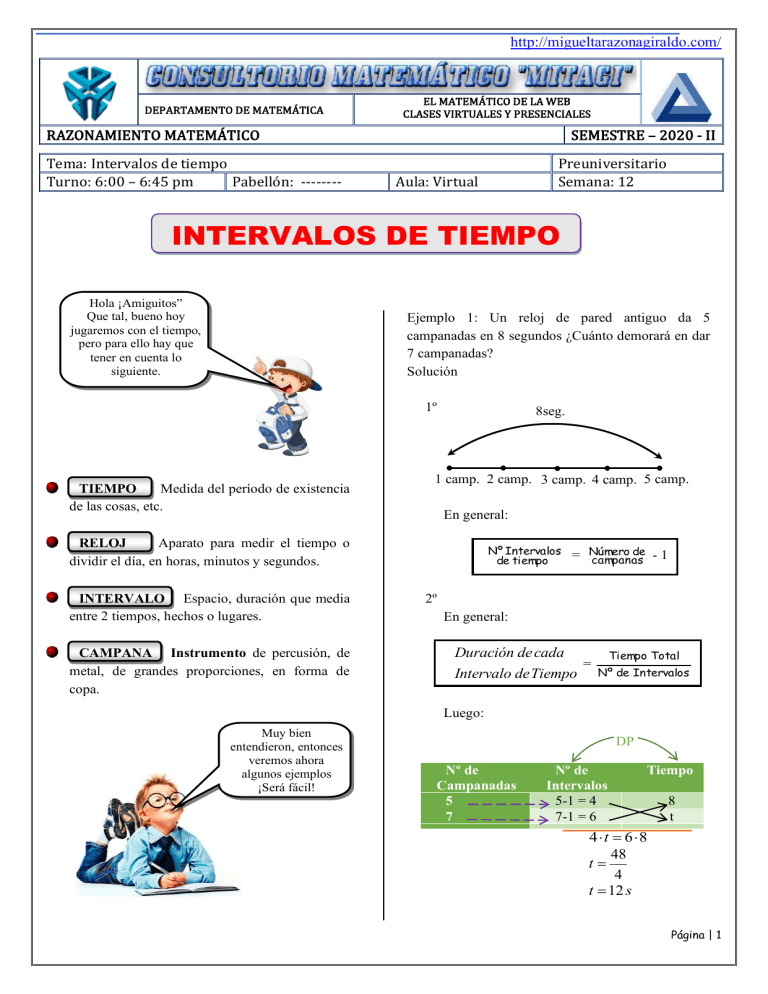 INTERVALO DE TIEMPO