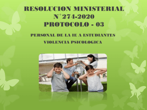 RESOLUCION MINISTERIAL N°274-2020 Minsterio de Educación  Perú protocolo 03
