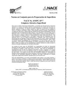 NACE No. 4SSPC-SP 7 Spanish Limpieza Abrasiva Superficial (21180-SG) (1) (1) (1)