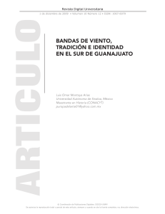 Bandas de viento en Guanajuato (Revista Digital Universitaria-UNAM diciembre 2009) de Luis Omar Montoya Arias.