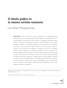 El diseño gráfico en la música norteña mexicana (AV Investigación-ESAY 2017) de Luis Omar Montoya Arias. 
