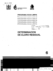 METODO YODIMETRICO-DETERMINACION DE CLORO RESIDUAL