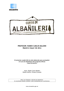 Manual de Albañilería - Rubén Carlos Baldini (Canal Encuentro)